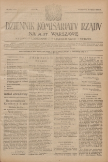 Dziennik Komisarjatu Rządu na M. St. Warszawę.R.4, № 152 (11 lipca 1923) = № 776