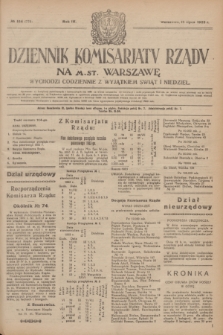 Dziennik Komisarjatu Rządu na M. St. Warszawę.R.4, № 154 (13 lipca 1923) = № 778