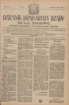 Dziennik Komisarjatu Rządu na M. St. Warszawę.R.4, № 157 (17 lipca 1923) = № 781
