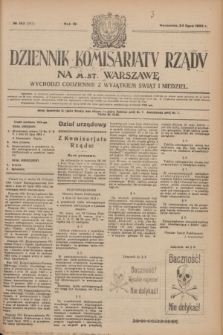 Dziennik Komisarjatu Rządu na M. St. Warszawę.R.4, № 163 (24 lipca 1923) = № 787