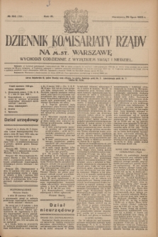 Dziennik Komisarjatu Rządu na M. St. Warszawę.R.4, № 165 (26 lipca 1923) = № 789