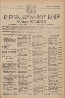 Dziennik Komisarjatu Rządu na M. St. Warszawę.R.4, № 166 (27 lipca 1923) = № 790