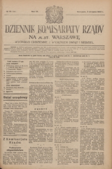 Dziennik Komisarjatu Rządu na M. St. Warszawę.R.4, № 171 (2 sierpnia 1923) = № 795