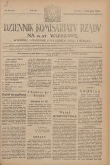 Dziennik Komisarjatu Rządu na M. St. Warszawę.R.4, № 178 (10 sierpnia 1923) = № 802