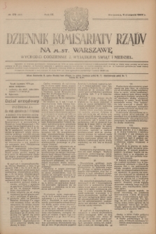 Dziennik Komisarjatu Rządu na M. St. Warszawę.R.4, № 179 (11 sierpnia 1923) = № 803