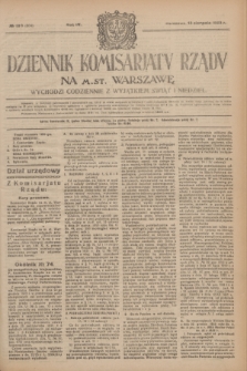 Dziennik Komisarjatu Rządu na M. St. Warszawę.R.4, № 180 (13 sierpnia 1923) = № 804