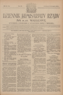 Dziennik Komisarjatu Rządu na M. St. Warszawę.R.4, № 182 (16 sierpnia 1923) = № 806