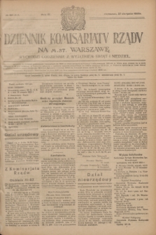 Dziennik Komisarjatu Rządu na M. St. Warszawę.R.4, № 191 (27 sierpnia 1923) = № 815