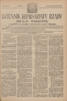 Dziennik Komisarjatu Rządu na M. St. Warszawę.R.4, № 194 (30 sierpnia 1923) = № 818