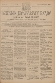 Dziennik Komisarjatu Rządu na M. St. Warszawę.R.4, № 197 (3 września 1923) = № 821