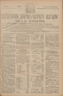 Dziennik Komisarjatu Rządu na M. St. Warszawę.R.4, № 198 (4 września 1923) = № 822