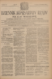 Dziennik Komisarjatu Rządu na M. St. Warszawę.R.4, № 208 (17 września 1923) = № 832