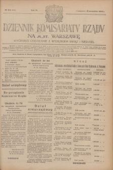 Dziennik Komisarjatu Rządu na M. St. Warszawę.R.4, № 212 (21 września 1923) = № 836