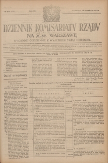 Dziennik Komisarjatu Rządu na M. St. Warszawę.R.4, № 215 (25 września 1923) = № 839