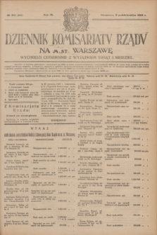 Dziennik Komisarjatu Rządu na M. St. Warszawę.R.4, № 221 (2 października 1923) = № 845