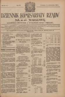 Dziennik Komisarjatu Rządu na M. St. Warszawę.R.4, № 227 (9 października 1923) = № 851