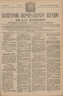 Dziennik Komisarjatu Rządu na M. St. Warszawę.R.4, № 228 (10 października 1923) = № 852