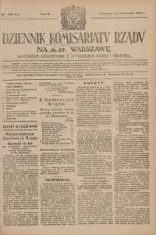 Dziennik Komisarjatu Rządu na M. St. Warszawę.R.4, № 229 (11 października 1923) = № 853