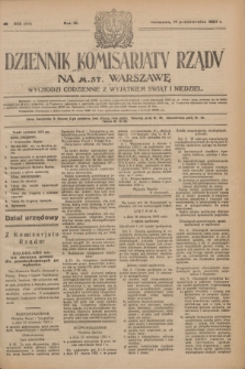 Dziennik Komisarjatu Rządu na M. St. Warszawę.R.4, № 232 (15 października 1923) = № 856