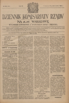 Dziennik Komisarjatu Rządu na M. St. Warszawę.R.4, № 235 (18 października 1923) = № 859