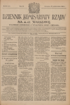 Dziennik Komisarjatu Rządu na M. St. Warszawę.R.4, № 243 (27 października 1923) = № 867