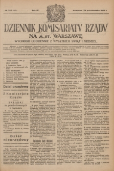 Dziennik Komisarjatu Rządu na M. St. Warszawę.R.4, № 244 (29 października 1923) = № 868