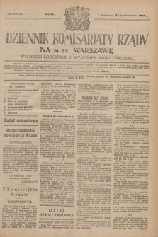 Dziennik Komisarjatu Rządu na M. St. Warszawę.R.4, № 245 (30 października 1923) = № 869