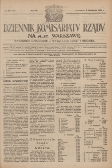 Dziennik Komisarjatu Rządu na M. St. Warszawę.R.4, № 247 (2 listopada 1923) = № 871