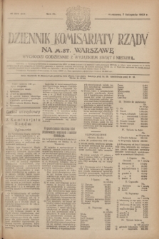 Dziennik Komisarjatu Rządu na M. St. Warszawę.R.4, № 251 (7 listopada 1923) = № 875