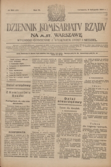 Dziennik Komisarjatu Rządu na M. St. Warszawę.R.4, № 252 (8 listopada 1923) = № 876