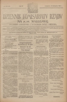 Dziennik Komisarjatu Rządu na M. St. Warszawę.R.4, № 256 (13 listopada 1923) = № 880