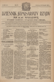 Dziennik Komisarjatu Rządu na M. St. Warszawę.R.4, № 265 (23 listopada 1923) = № 889