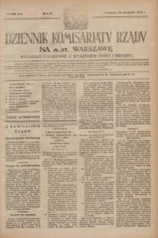 Dziennik Komisarjatu Rządu na M. St. Warszawę.R.4, № 266 (24 listopada 1923) = № 890
