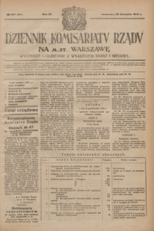 Dziennik Komisarjatu Rządu na M. St. Warszawę.R.4, nr 267 (26 listopada 1923) = nr 891