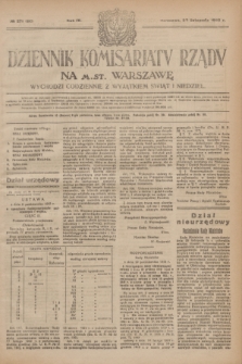 Dziennik Komisarjatu Rządu na M. St. Warszawę.R.4, № 271 (30 listopada 1923) = № 895