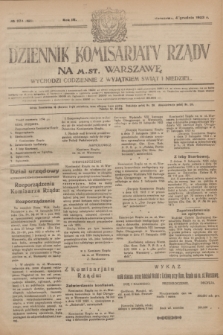 Dziennik Komisarjatu Rządu na M. St. Warszawę.R.4, № 274 (4 grudnia 1923) = № 898