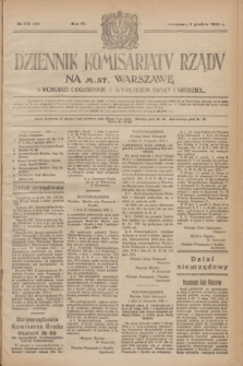 Dziennik Komisarjatu Rządu na M. St. Warszawę.R.4, № 276 (6 grudnia 1923) = № 900