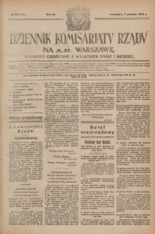 Dziennik Komisarjatu Rządu na M. St. Warszawę.R.4, № 277 (7 grudnia 1923) = № 901