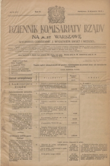 Dziennik Komisarjatu Rządu na M. St. Warszawę.R.5, № 2 (3 stycznia 1924) = № 919
