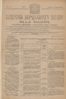 Dziennik Komisarjatu Rządu na M. St. Warszawę.R.5, № 3 (4 stycznia 1924) = № 920