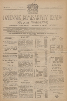 Dziennik Komisarjatu Rządu na M. St. Warszawę.R.5, № 10 (12 stycznia 1924) = № 927