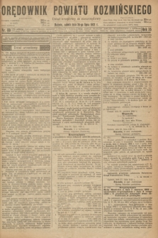 Orędownik Powiatu Koźmińskiego. R.35, nr 60 (29 lipca 1922)