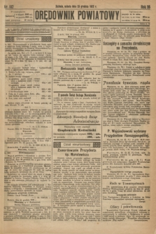 Orędownik Powiatowy. R.35, nr 102 (23 grudnia 1922)