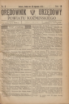 Orędownik Urzędowy Powiatu Koźmińskiego. R.38, nr 8 (28 stycznia 1925)