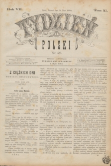Tydzień Polski. R.7, T.11, nr 29 (18 lipca 1880)