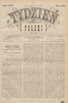 Tydzień Polski. R.8, T.12, nr 13 (27 marca 1881)