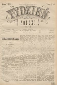 Tydzień Polski. R.8, T.12, nr 25 (19 czerwca 1881)