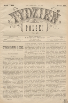 Tydzień Polski. R.8, T.12, nr 27 (3 lipca 1881)