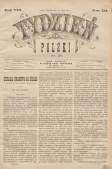 Tydzień Polski. R.8, T.12, nr 28 (10 lipca 1881)
