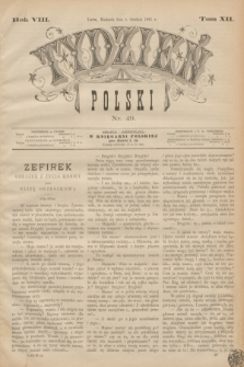 Tydzień Polski. R.8, T.12, nr 49 (4 grudnia 1881)